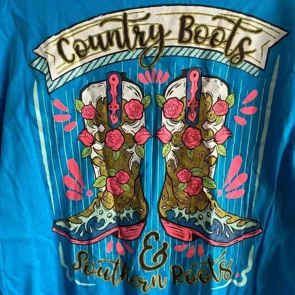 🆕Southern Y’all Country Girl Boots Graphic Tee🆕 - Picture 5 of 8